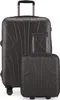Two suitcases of different sizes are shown against a white background.