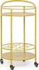 Carrello di servizio Burton Ø45 x 81 cm in metallo giallo Anteprima dell’immagine prodotto 2