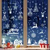 Fensterbilder Weihnachten Selbstklebend Schneeflocken PVC Produktbild-Vorschau 1