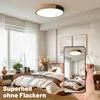 Ikodm LED Deckenleuchte Holz 40cm, 60W Dimmbar Deckenlampe Produktbild-Vorschau 5
