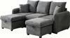 U-Form Ecksofa mit Staufunktion & Schlaffunktion - Inkl. Produktbild-Vorschau 1