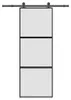 vidaXL Porta scorrevole con rubinetto 76x205 cm in vetro Anteprima dell’immagine prodotto 7