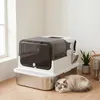 PawHut Katzenklo Edelstahl mit Deckel XXL Katzentoilette Produktbild-Vorschau 9