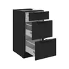 Unterschrank Siena schwarz 40 D 3S BB Produktbild-Vorschau 2