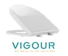 VIGOUR WC-Sitz clivia Edelstahl Scharnier abnehmbar weiß, Produktbild-Vorschau 3