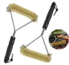2er Set Grillbürste Messing für Gusseisen, BBQ Produktbild-Vorschau 1
