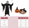 Halloween kostuum, schreeuwende zeemansgrim, horror, zwart, Productafbeelding-voorbeeld 3
