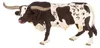 Texas-Longhorn-Rind, Zootechnik-Modell, Kunststoff, 15 cm Produktbild-Vorschau 6