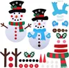 A collection of felt snowman decorations and accessories for crafting. Náhľad obrázku produktu