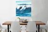 MuchoWow® Poster Golf - Meer - Aquarell 75x75 cm - Wand Produktbild-Vorschau 2