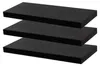 60 cm – Moderne schwebende Wandregale – Schwarz – 3er-Pack Produktbild-Vorschau 1
