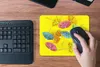 MuchoWow® Mauspad Mousepad Sonnenschirme auf Gelb 23x19 cm Produktbild-Vorschau 5