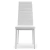 A white dining chair with a modern design, presented against a white background. Podgląd zdjęcia produktu