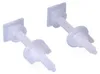 Edm Set Vis Pour Couvercle De Toilettes 9 Cm Blanc Blanc Voir les images du produit 2