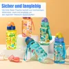 500ml Trinkflasche Kinder, Sportwasserflasche mit Strohhalm Produktbild-Vorschau 6