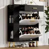 Flieks Schuhschrank mit 2 Klappen, 1 Schublade und 3 Produktbild-Vorschau 1