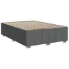 vidaXL Boxspringbett mit Matratze Dunkelgrau 140x190 cm Produktbild-Vorschau 7