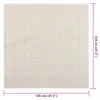 vidaXL Tapis ZIZUR Crème 120x120 cm Aspect jute Intérieur Voir les images du produit 7