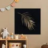 MuchoWow® Poster Pflanzen - Gold - Schwarz - Blätter - Produktbild-Vorschau 6