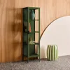 sweeek - Schrank aus Stahl und gehärtetem Glas, 1 Tür, 160 Produktbild-Vorschau 3