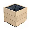 Blumenkasten Holz 30x30x28 cm – Kleiner Quadratischer Produktbild-Vorschau 1