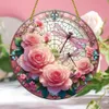 GKA XL Sonnenfänger 4 rosa Rosen mit Libelle 20 cm Buntglas Produktbild-Vorschau 4