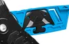 A close-up view of a blue and black cutting tool with exposed blades. Anteprima dell’immagine prodotto