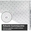Hochflor Teppich Grau 160x230 cm Waschbar Anti-Rutsch Produktbild-Vorschau 4