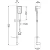 Mexen Alfa DF54 Brausegarnitur, Weiß/Chrom - 745714DF54-02 Produktbild-Vorschau 4