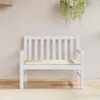 vidaXL Záhradná lavička Cream 120x50x3 cm Oxford Fabric Náhľad obrázku produktu 1