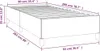 vidaXL Bettgestell ohne Matratze Schwarz 90x200 cm Stoff Produktbild-Vorschau 7