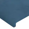Kopfteil mit Ohren Dunkelblau 203x23x78/88 cm Samt Produktbild-Vorschau 5