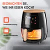 6,5L 7-in-1-Heißluftfritteuse mit Glasfrittierkorb, Produktbild-Vorschau 3