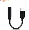 A black USB-C to 3.5mm headphone adapter with a logo overlay. Produktbild-Vorschau