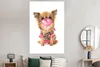 MuchoWow® Poster Für Kinder - Hund - Kaugummi - Rosa - Produktbild-Vorschau 4