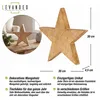 Stern Holzstern Mango 30cm Mangoholz Braun Natur Deko Produktbild-Vorschau 2