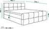 FurniDe24 Boxspringbett Leo 140x200 - Bett mit Matratze und Produktbild-Vorschau 7