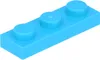 Lego® 1x3 Platte 3623 - 50 Stück Mittleres Azurblau Produktbild-Vorschau 1