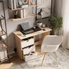 Stôl Vicco Meiko Biely/remeselník 105 x 50 cm so zásuvkami, Náhľad obrázku produktu 6