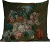 MuchoWow® Outdoor Kissen - Stilleben mit Blumen - Gemälde Produktbild-Vorschau 1