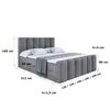 ALTDECOR Boxspringbett mit Fußteil, H3 Matratze und Topper Produktbild-Vorschau 6