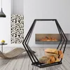 UNUS Holzhalter 6 eckig schwarz groß Dekoration Holz Produktbild-Vorschau 4