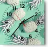 Wanduhr - Quadrat - Glasuhr - Ananas Obst Saft - 30x30cm - Produktbild-Vorschau 1