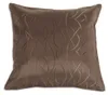 Kissenhülle #257 Damast Streifen 40x40cm dunkel braun Produktbild-Vorschau 1