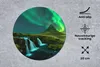 MuchoWow® Mauspad Mousepad Nordlichter - Wasserfall - Berg Produktbild-Vorschau 2