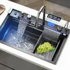 Küchenspüle, Einbauspülbecken, Smartes Wasserfall Produktbild-Vorschau 2
