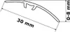 A diagram showing the cross-section of a transition profile with dimensions. Produktbild-Vorschau