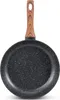 A frying pan with a wooden handle against a white background. Produktbild-Vorschau