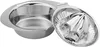 A stainless steel citrus juicer and bowl set on a white background. Produktbild-Vorschau