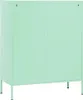 vidaXL Úložná skriňa Mint Green 80x35x101,5 cm Oceľ Náhľad obrázku produktu 6